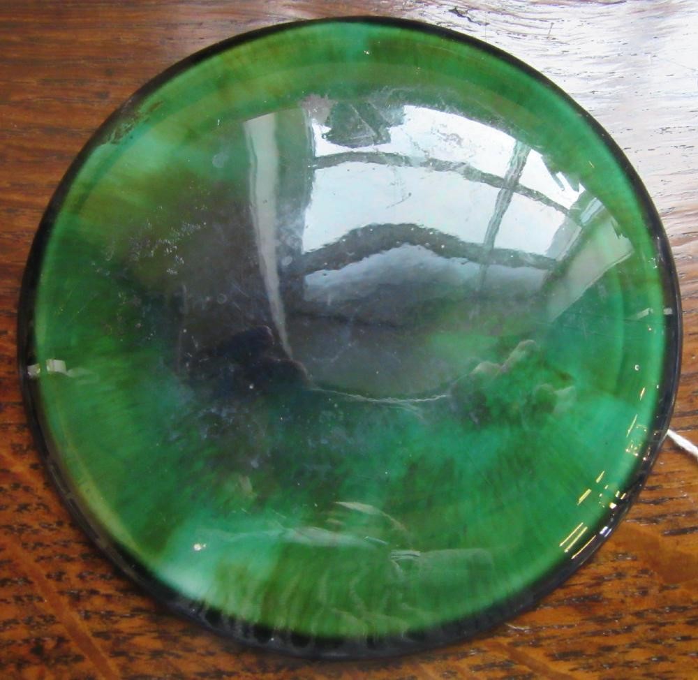TEN RUSKIN POTTERY ROUNDELS in various glazes Image