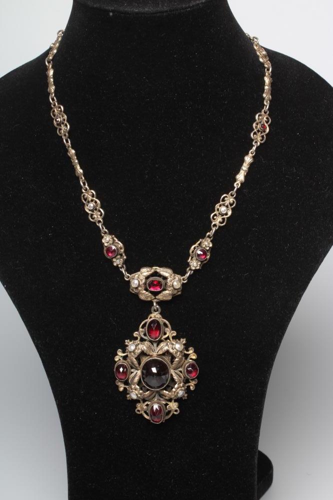 A STERLING SILVER GILT REVIVALIST NECKLACE Image