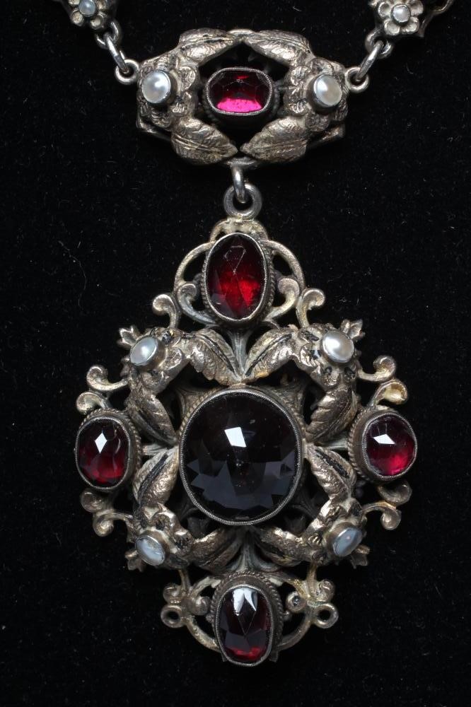 A STERLING SILVER GILT REVIVALIST NECKLACE Image