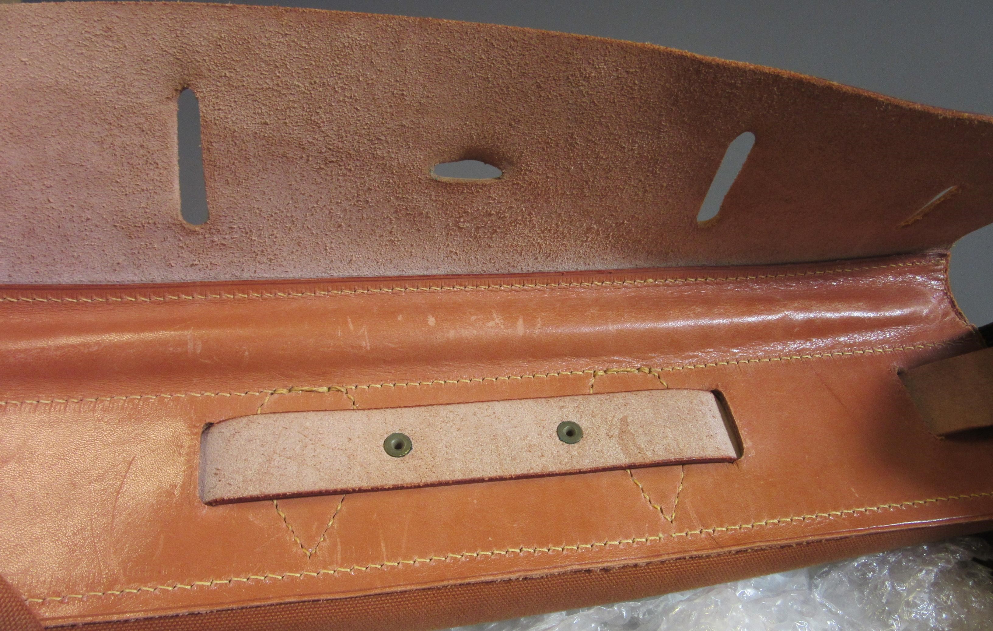 A VINTAGE LOUIS VUITTON STEAMER BAG "45" in monogram canvas and natural tan leather, embossed serial Image