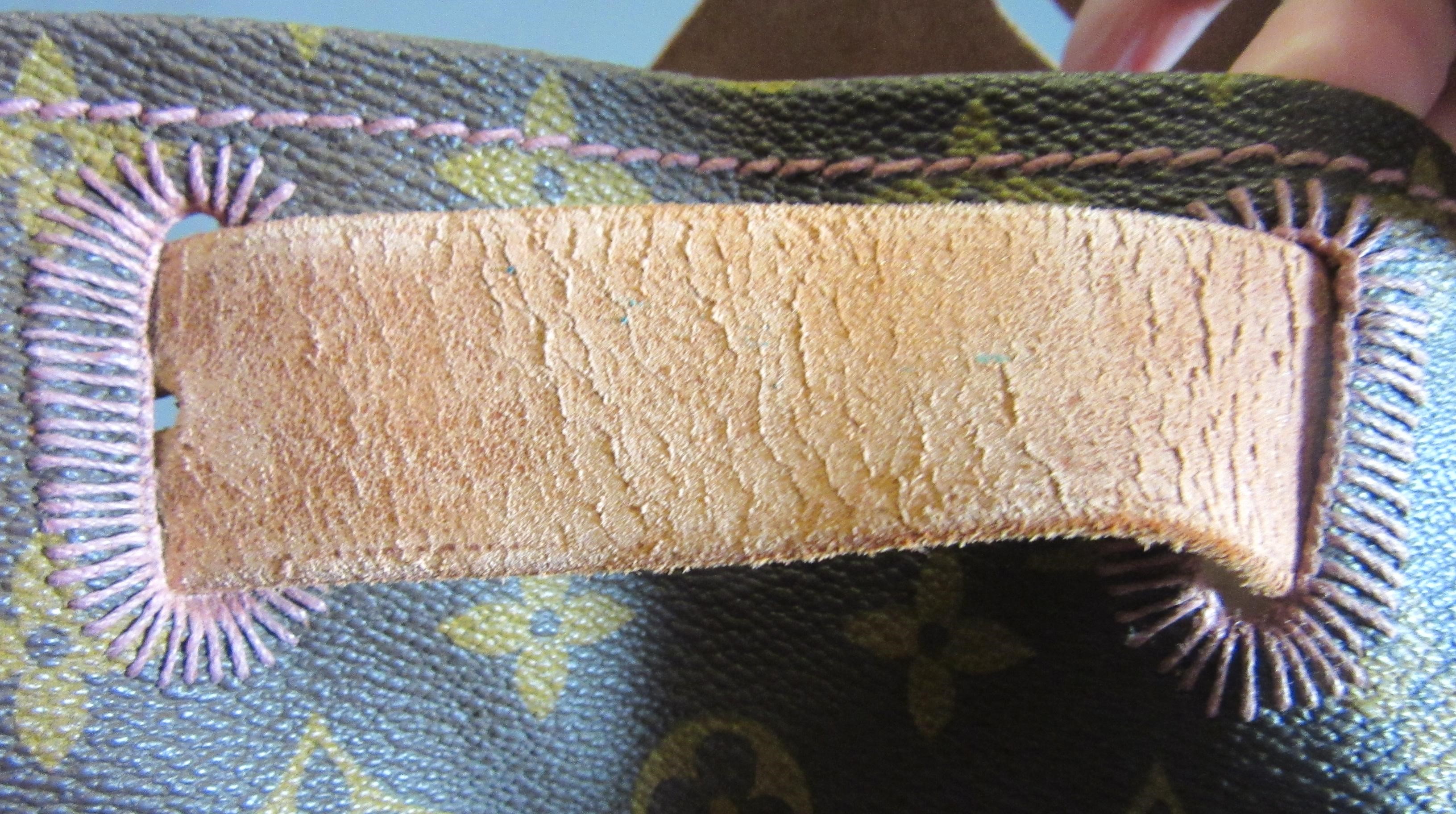 A VINTAGE LOUIS VUITTON STEAMER BAG "45" in monogram canvas and natural tan leather, embossed serial Image