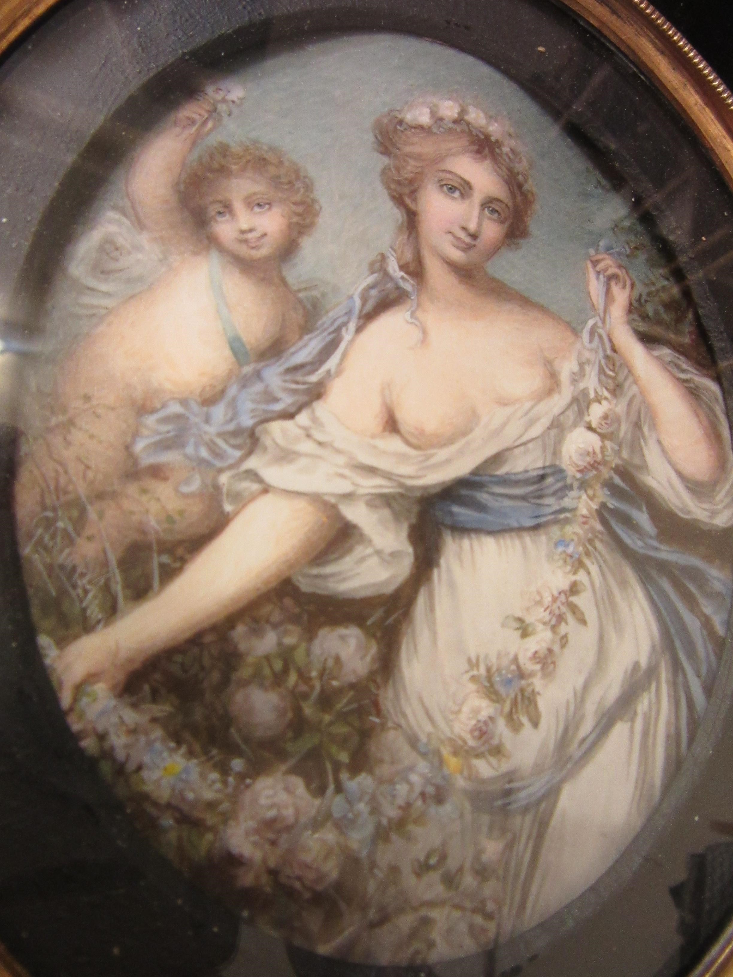GRACE CRUICKSHANK (act.1860-1894) Portrait miniature of Flora Image