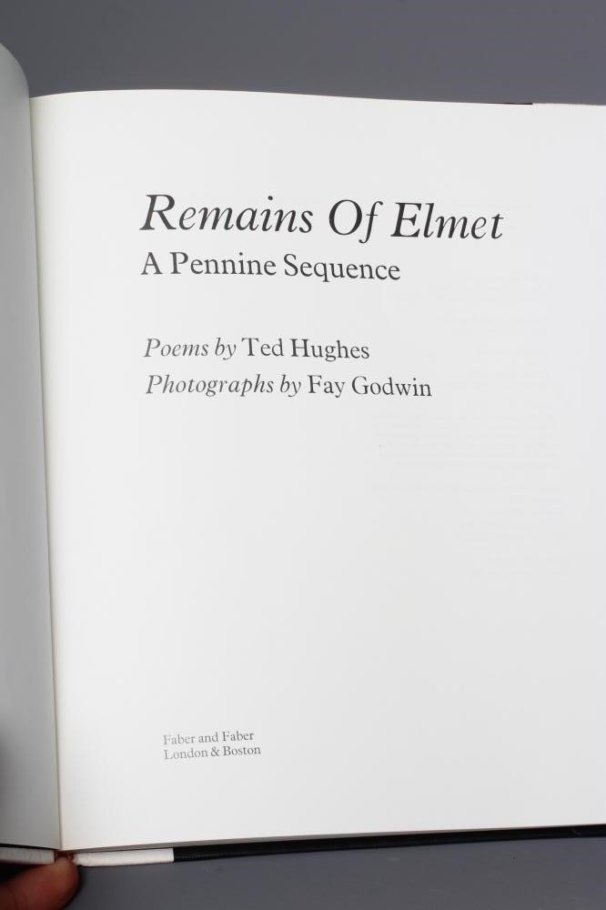 TED HUGHES, Remains of Elmet, photographs by Fay Godwin, 1979, edition designed by Yvonne Skargon, Image