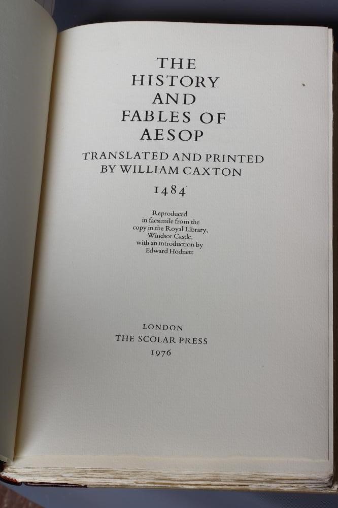 THREE COPIES OF THE HISTORY AND FABLES OF AESOP Image