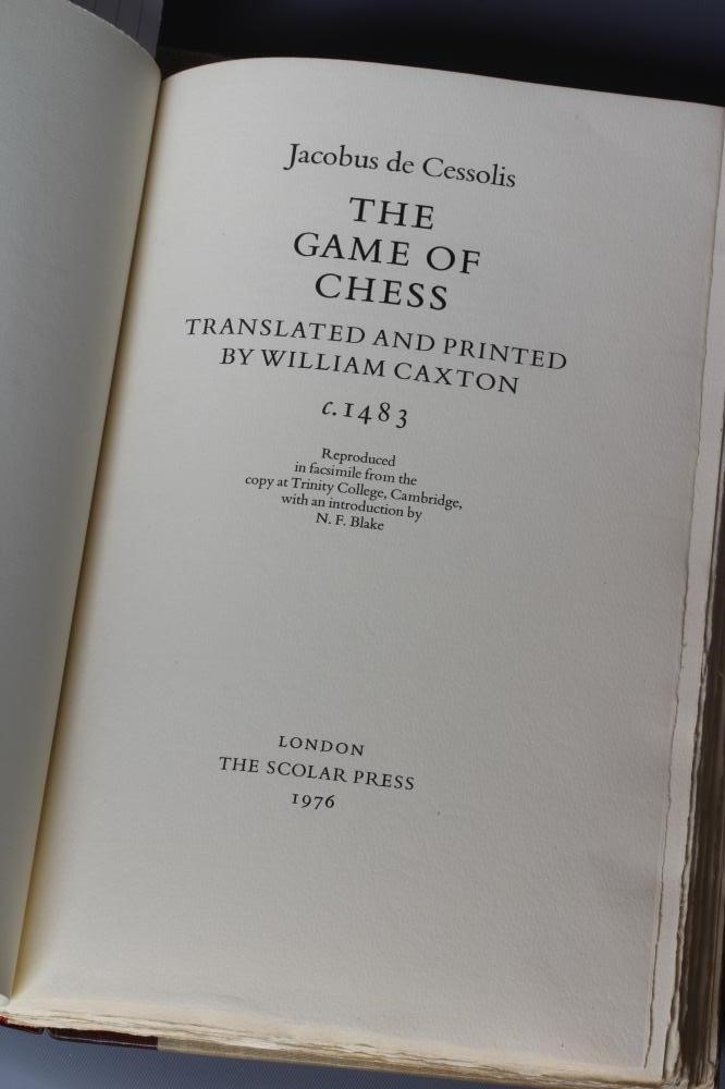 TWO EDITIONS OF JACOBUS DE CESSOLIS Image