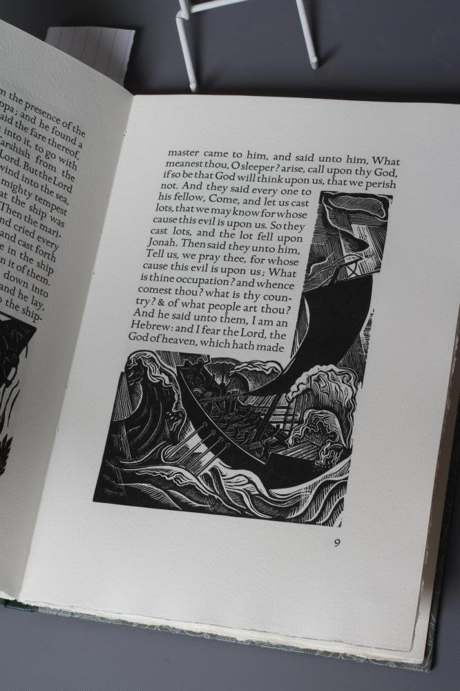 DAVID JONES, The book of Jonah, 1979, Douglas Cleverdon, First Clover Hill edition, 1 of 300 copies, Image