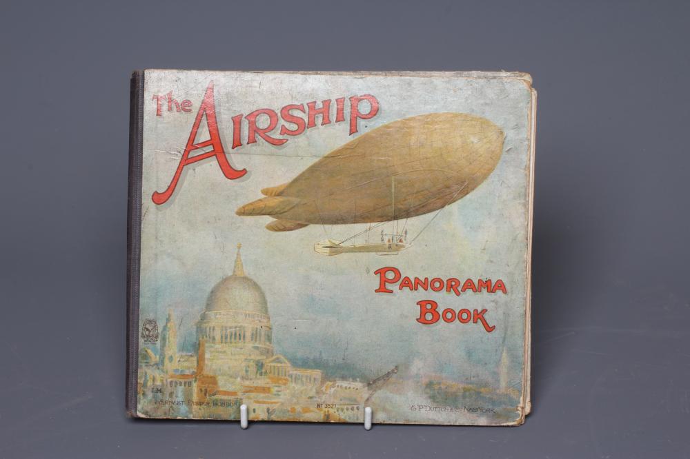 THE AIRSHIP PANORAMA BOOK, Ernest Nister, c.1913, first edition, no.3521, four full page Image