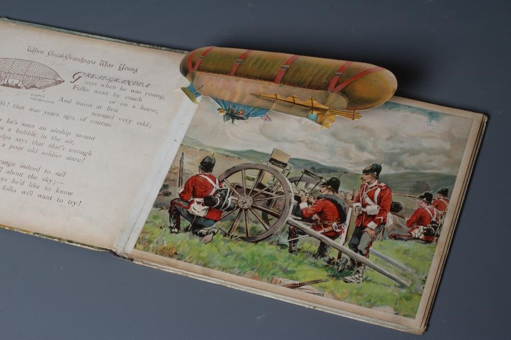 THE AIRSHIP PANORAMA BOOK, Ernest Nister, c.1913, first edition, no.3521, four full page Image