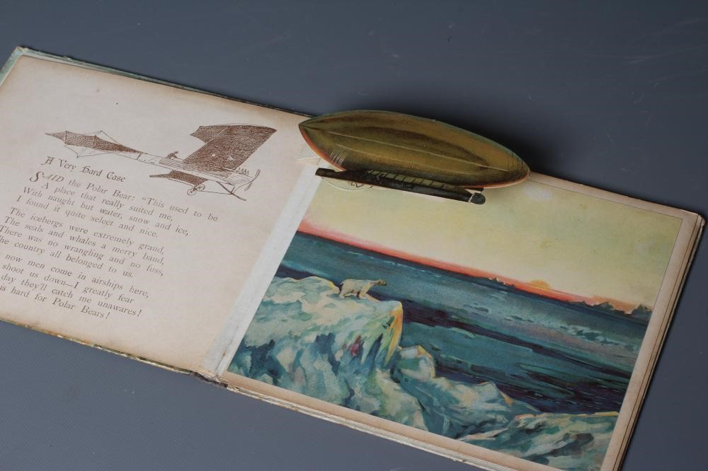 THE AIRSHIP PANORAMA BOOK, Ernest Nister, c.1913, first edition, no.3521, four full page Image