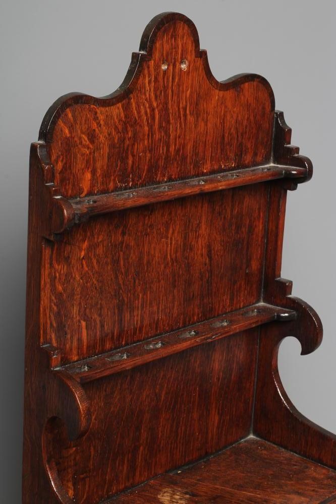 A 19TH CENTURY OAK AND CROSSBANDED SMOKERS CABINET Image