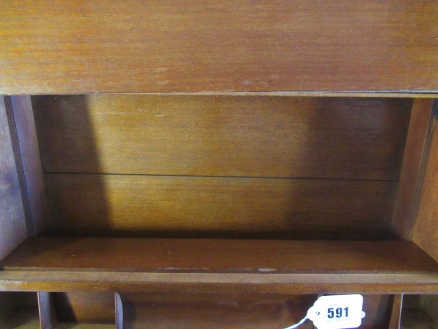 A 19TH CENTURY MAHOGANY BRASS BOUND CAMPAIGN WRITING SLOPE Image