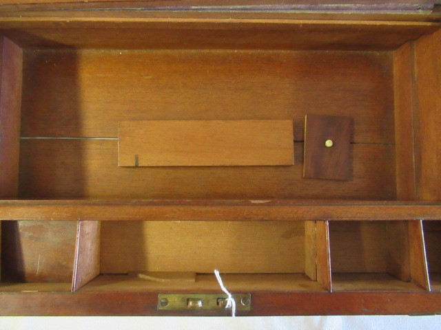 A 19TH CENTURY MAHOGANY BRASS BOUND CAMPAIGN WRITING SLOPE Image