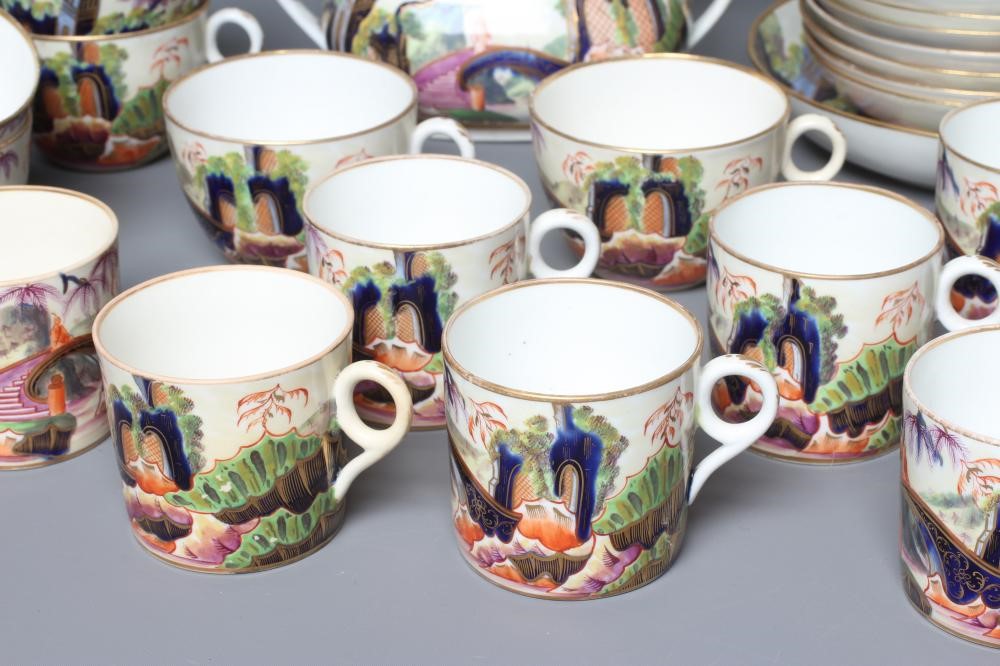 A MINTON PORCELAIN PART TEA AND COFFEE SERVICE Image
