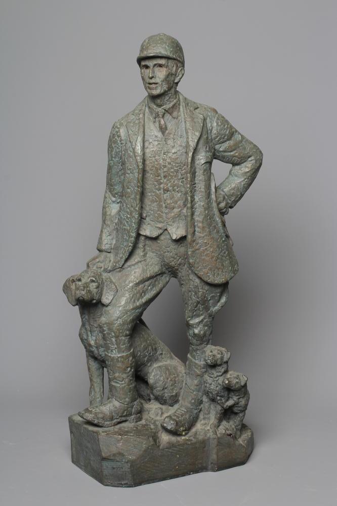 OPHELIA GORDON BELL (1915-1975) The Huntsman, signed on the base, plaster sculpture, 26 1/2" high Image