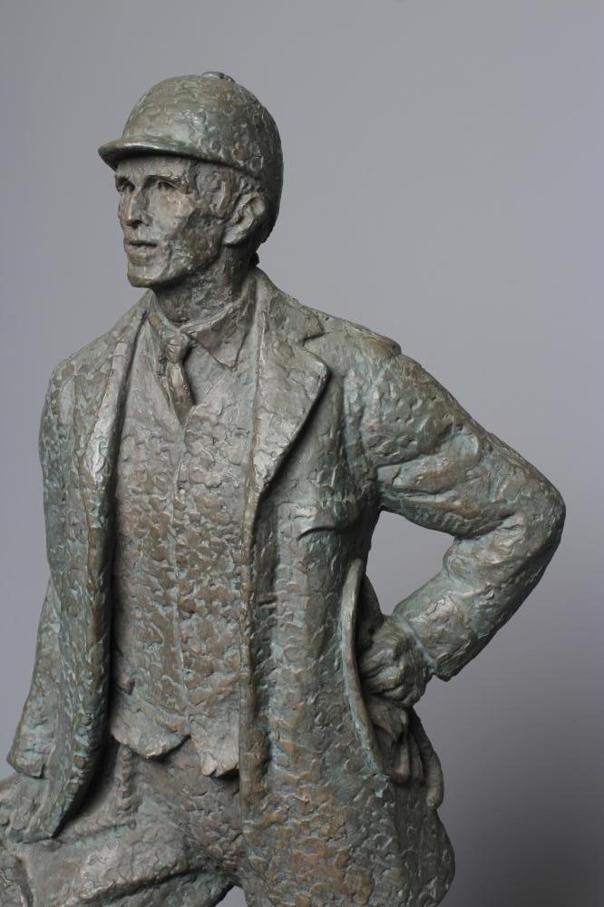 OPHELIA GORDON BELL (1915-1975) The Huntsman, signed on the base, plaster sculpture, 26 1/2" high Image
