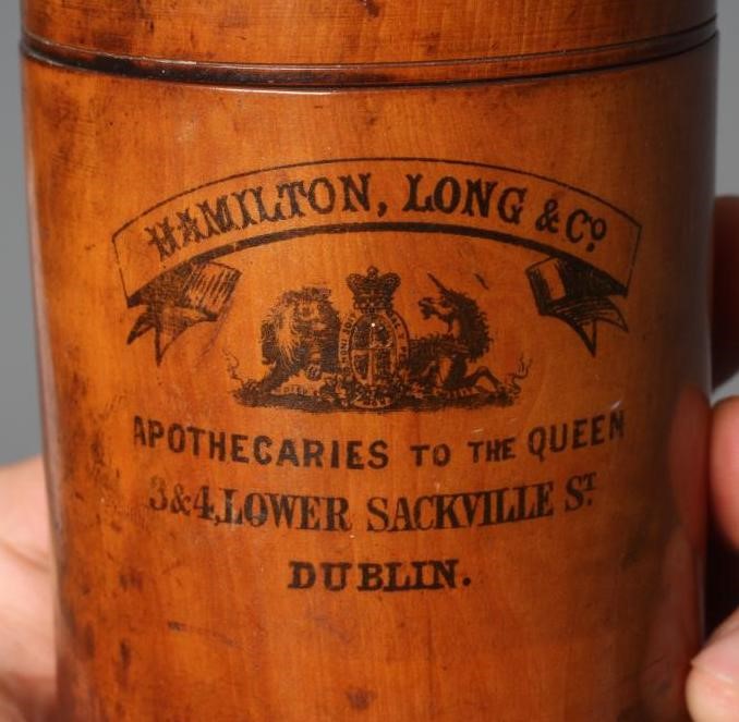 SEVEN VICTORIAN BOXWOOD APOTHECARY TRAVEL CASES Image