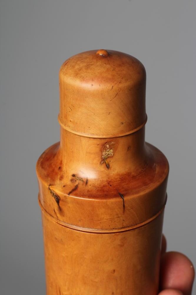 SEVEN VICTORIAN BOXWOOD APOTHECARY TRAVEL CASES Image