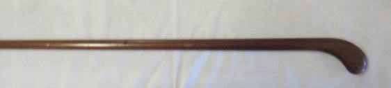 AN EARLY 20TH CENTURY MARQUETRY INLAID PISTOL GRIP WALKING STICK Image