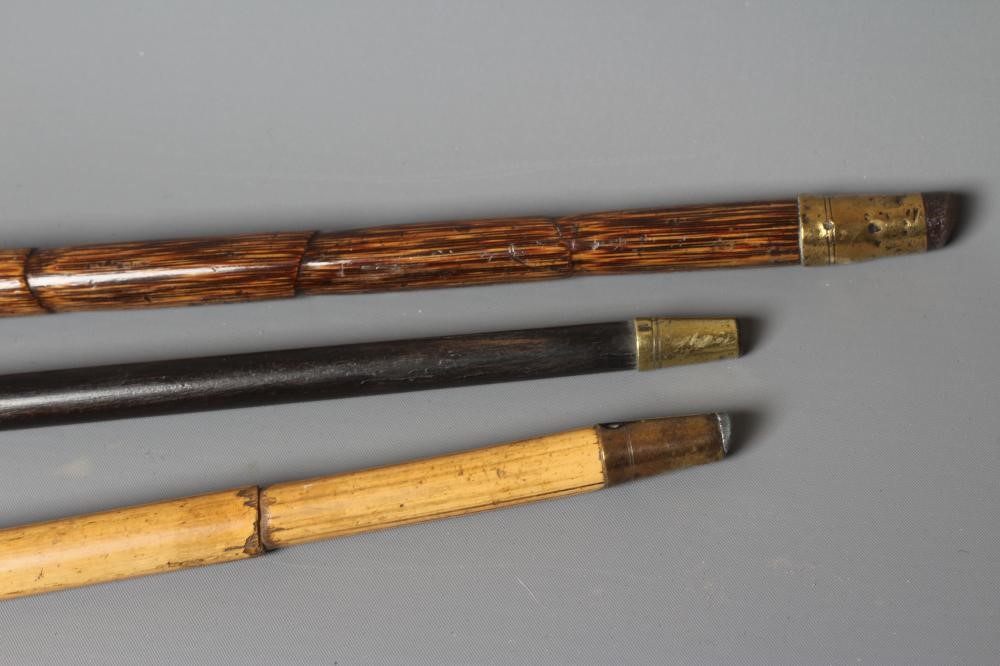 AN EARLY 20TH CENTURY SILVER PISTOL GRIP CANE Image