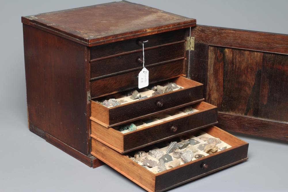 A 19TH CENTURY ROSEWOOD SIX DRAWER GEOLOGICAL CABINET Image