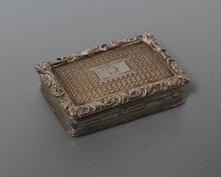 A WILLIAM IV SILVER VINAIGRETTE by William Simpson Image