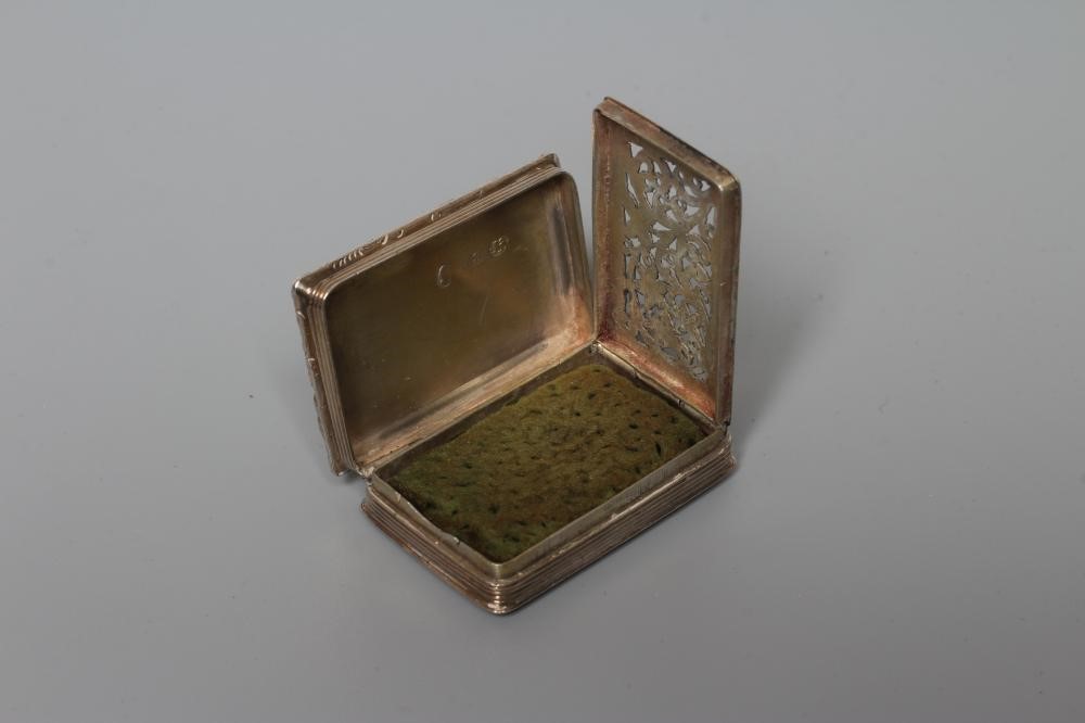 A WILLIAM IV SILVER VINAIGRETTE by William Simpson Image