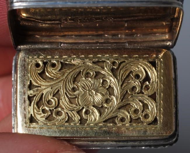 A WILLIAM IV SILVER VINAIGRETTE by Joseph Wilmore Image