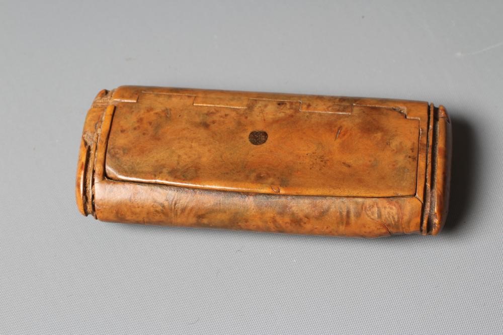 SEVEN 19TH CENTURY MINIATURE TREEN SNUFF BOXES Image
