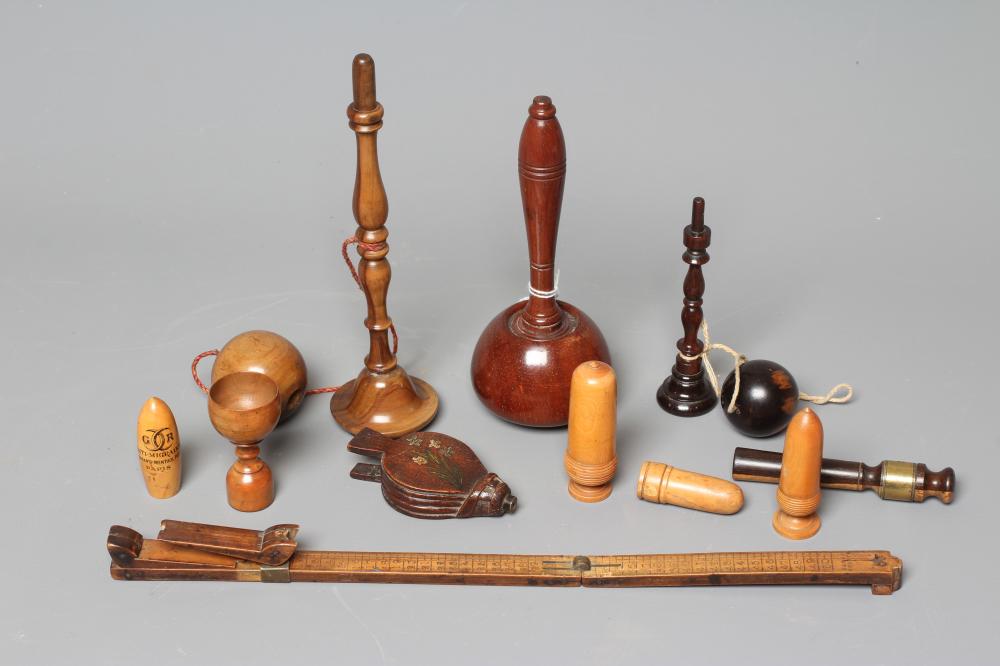 A COLLECTION OF 19TH CENTURY TREEN Image