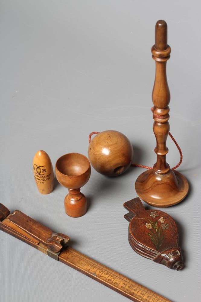 A COLLECTION OF 19TH CENTURY TREEN Image