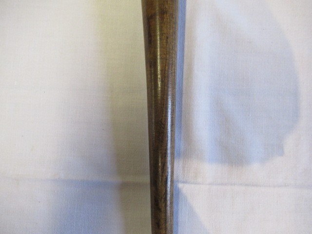 A COLLECTION OF 19TH CENTURY TREEN, comprising of a baton, scroll holder, sailor's fid, candlestick Image
