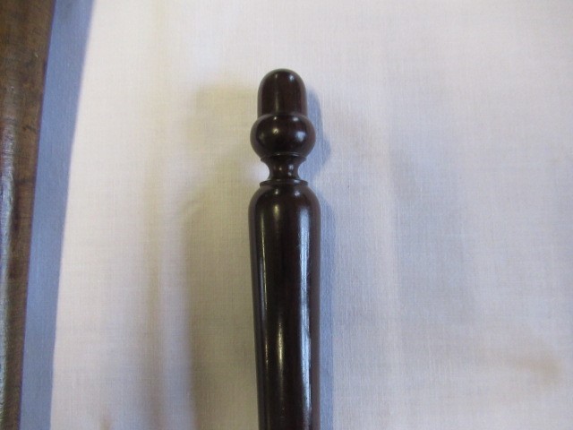 A COLLECTION OF 19TH CENTURY TREEN, comprising of a baton, scroll holder, sailor's fid, candlestick Image