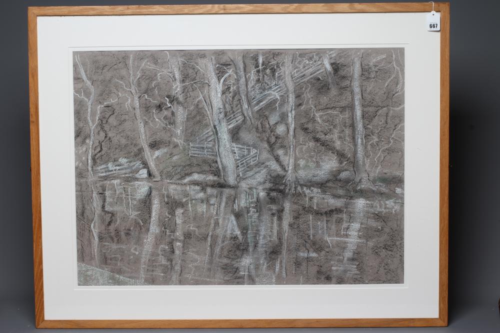 MARIE WALKER LAST (1917-2017) Reflections  Burnsall, inscribed with artist's name and title verso, Image