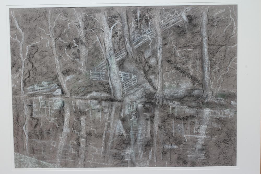 MARIE WALKER LAST (1917-2017) Reflections  Burnsall, inscribed with artist's name and title verso, Image