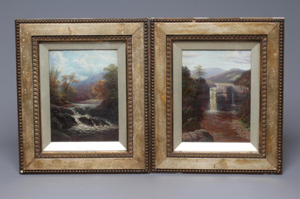 WILLIAM MELLOR (1851-1931) High Force Teesdale and On the Greta Rokeby, Nr Barnard, a pair, both Image
