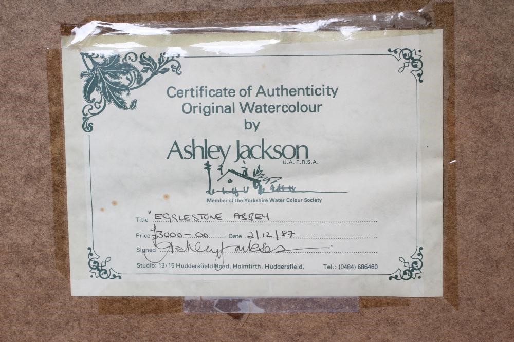 ASHLEY JACKSON (b.1940) Egglestone Abbey, signed by the artist and with certificate of authenticity Image