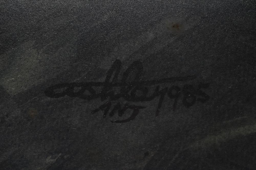 ASHLEY JACKSON (b.1940) Gordale Scar, signed lower right and dated 1985, inscribed verso with title Image