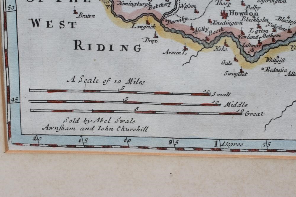 ROBERT MORDEN (c.1650-1703) The East Riding of Yorkshire, copper plate engraving with later hand Image