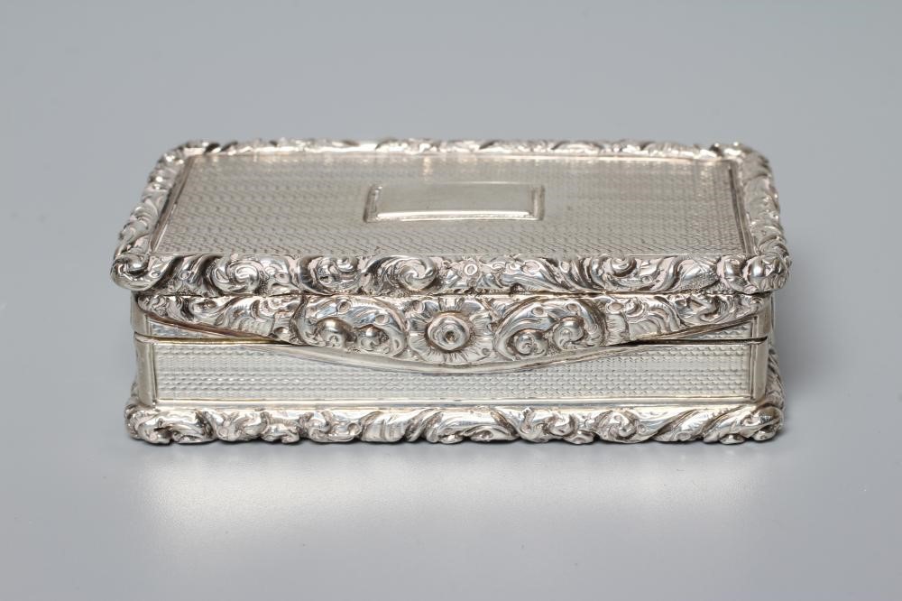 A WILLIAM IV SILVER TABLE SNUFF BOX by John Bettridge Image