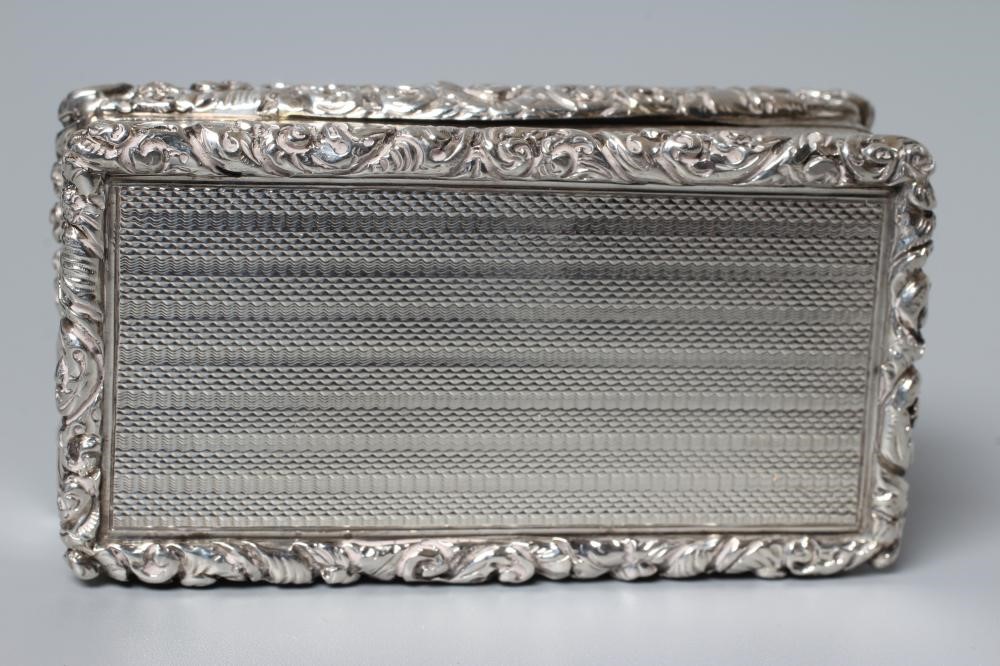 A WILLIAM IV SILVER TABLE SNUFF BOX by John Bettridge Image