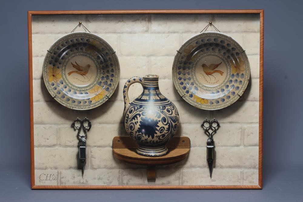 FREDERICK CLIFFORD HARRISON (1901-1984) Two Majolica Plates Image