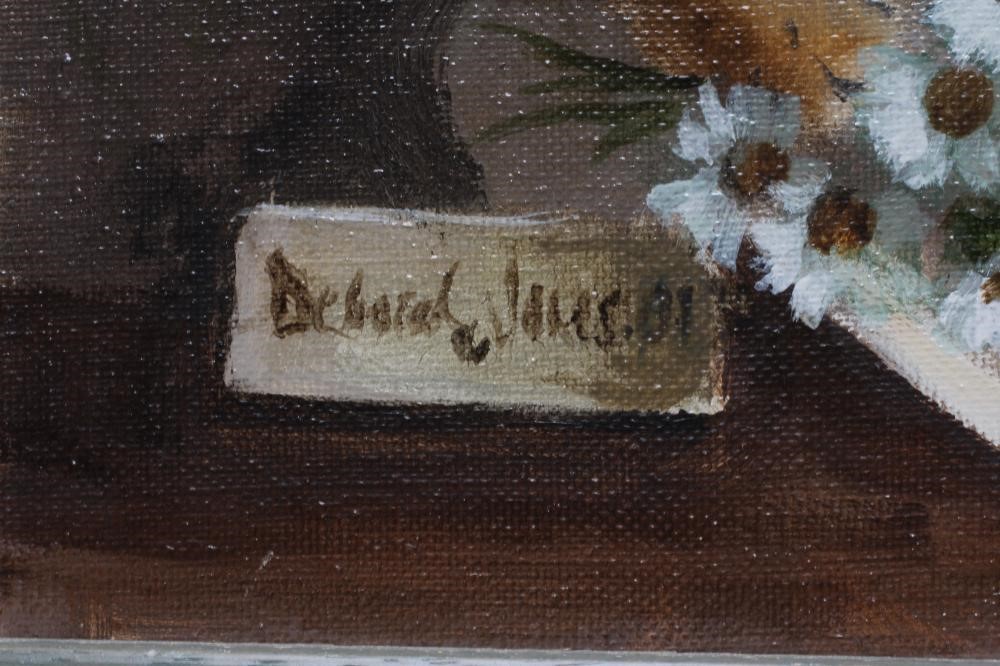 DEBORAH JONES (1921-2012) Teddy Bears, signed lower left, Alexander Gallery label verso, oil on Image