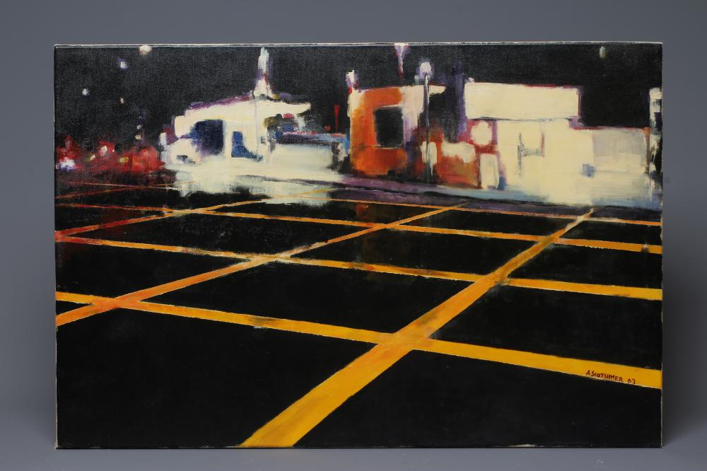 ANDREW SCOTCHMER (British School, 20th/21st Century) Road Intersection, signed and dated 03 lower Image