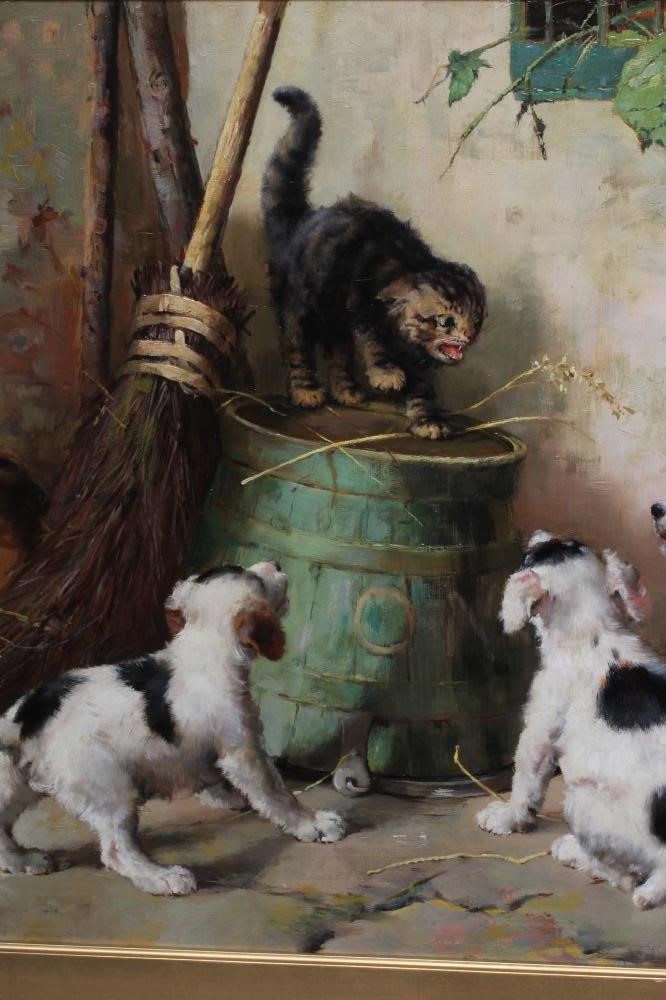 PHILIP EUSTACE STRETTON (c.1863-c.1930) What is this?, signed and dated 1887 lower right, oil on Image