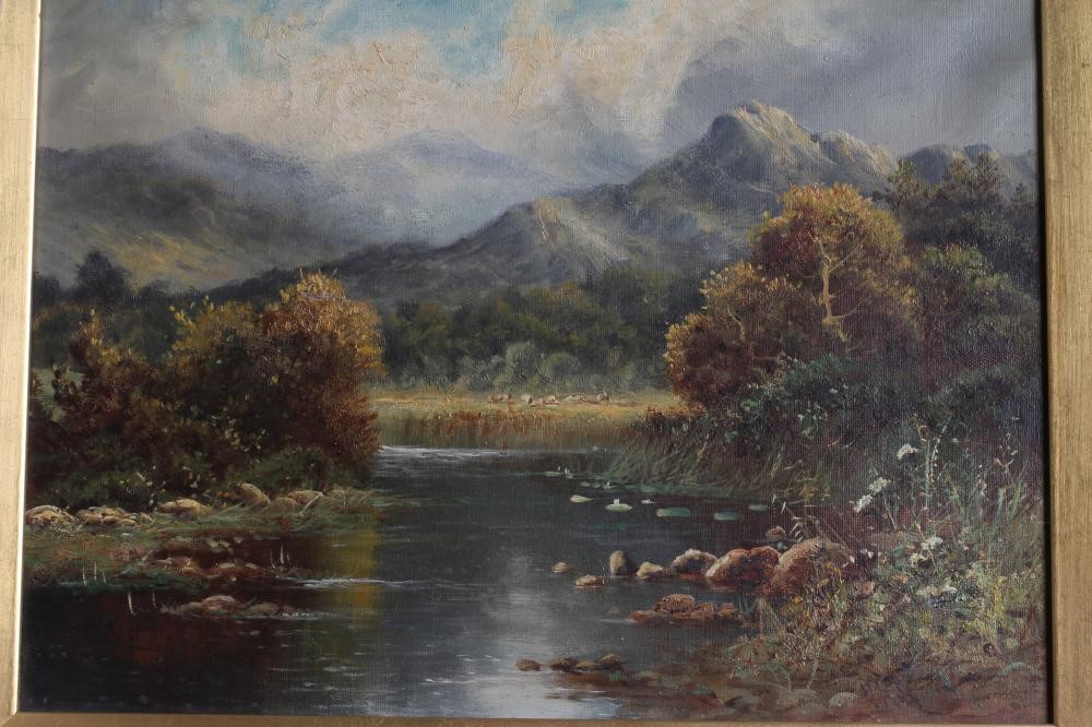 H K FOSTER (British School, 19th century) A pair of Mountainous River and Loch Landscapes, both Image