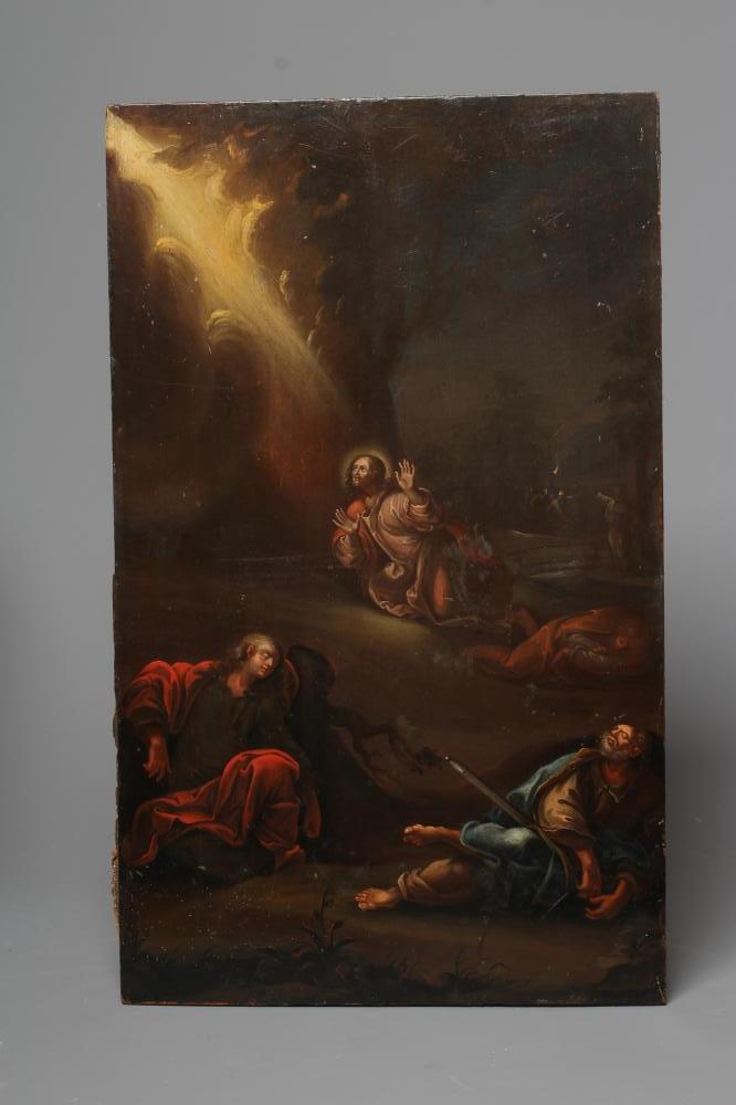 CONTINENTAL SCHOOL (19th Century) The Garden of Gethsemane and the Betrayal of Jesus, bears Image