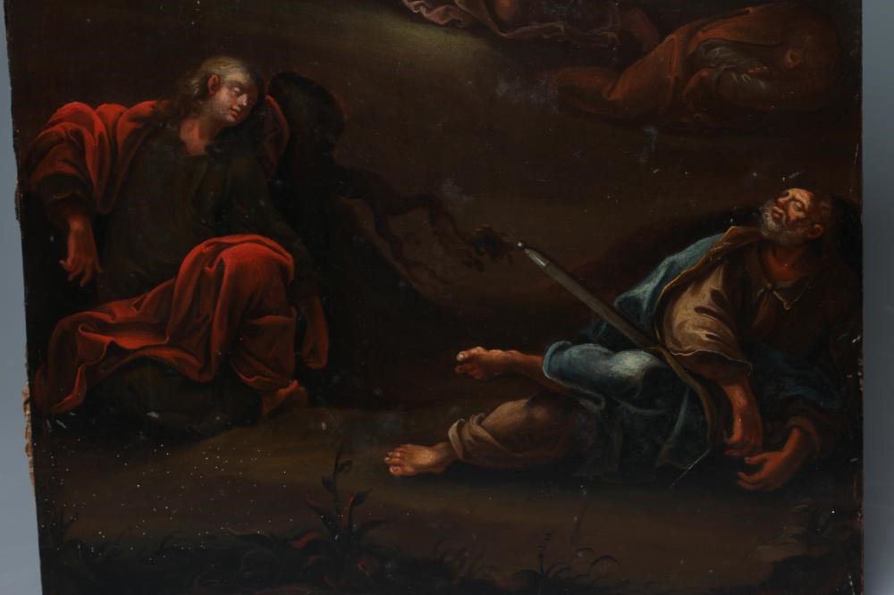 CONTINENTAL SCHOOL (19th Century) The Garden of Gethsemane and the Betrayal of Jesus, bears Image