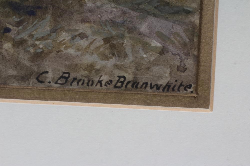 CHARLES BROOKE BRANWHITE (1851-1929) A Mountain Road in North Wales, signed lower right, Image