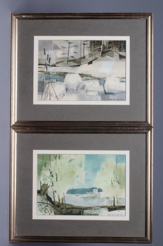 ROBERT ERIC MOORE (1931-2013) 'Late Sun' and 'Bellworts Along the Coast', a pair, both signed, Image