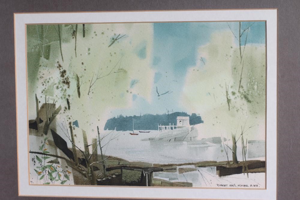 ROBERT ERIC MOORE (1931-2013) 'Late Sun' and 'Bellworts Along the Coast', a pair, both signed, Image